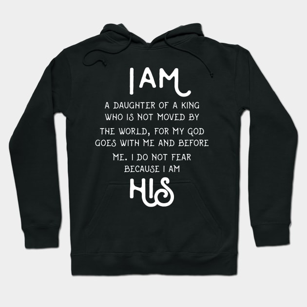 I AM HIS DAUGHTER KING SHIRT GIRLS Hoodie by wimsicalifornia